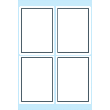 HERMA Heftschilder 40×55mm 5713 Rand grau, liniert 24 Stück