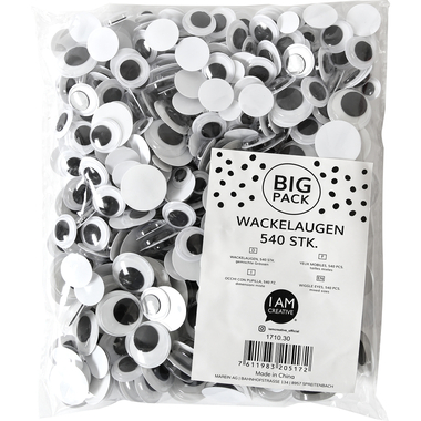 I AM CREATIVE Wackelaugen MAA1710.30 big Pack 540 Stück