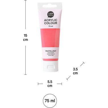 I AM CREATIVE Peinture acrylique 75ml 2001.32 rouge pastel