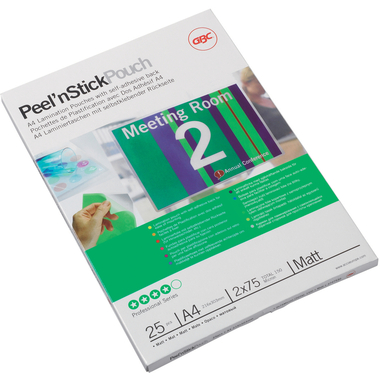 GBC Pochettes à plastifier A4 3747530 mat, 75my 25 pcs.