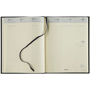 BREPOLS Agenda Timing Lima Kul. 2027 0.136.1256 1S/2P nero 17.1x22cm