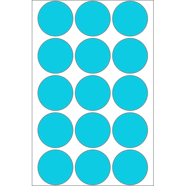 HERMA Markierungspunkte 32mm 2273 blau 480 St./32 Blatt