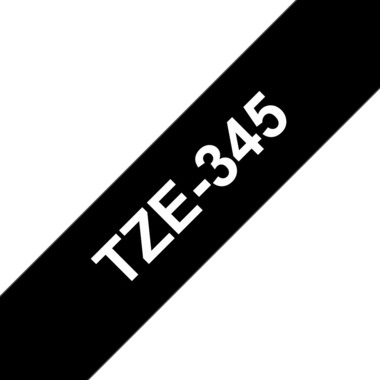PTOUCH Ruban, laminé blanc/noir TZe-345 PT-2450DX 18 mm