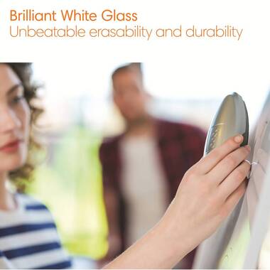 NOBO Whiteboard Premium Plus 1905193 Vetro, magnetico 188.3x105.9cm
