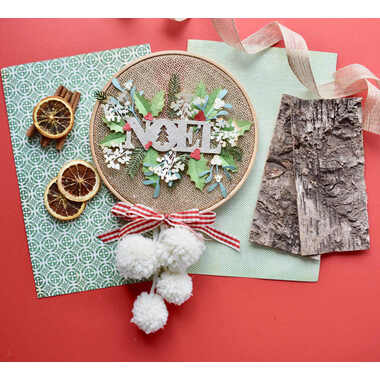 SIZZIX Cutting dies fogliame invern. 662571 Set di 8