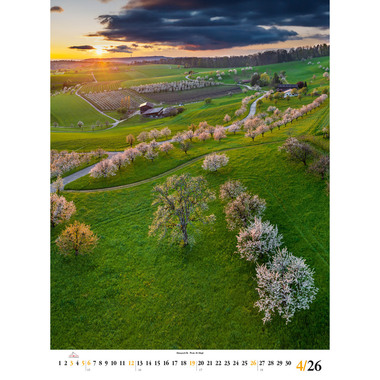 CALENDARIA Bildkalender 2026 9783036205281 Swiss Photo Poster ML 50x68cm