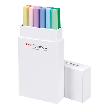 TOMBOW ABT Dual Brush Pen ABT-12P-2 12er Set Pastelltöne