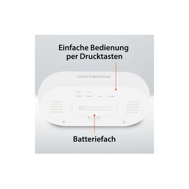 Sveglia digitale bianca