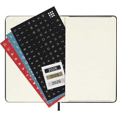 MOLESKINE Agenda Classic Pocket 2026 DHB12DC2Y26 1G/1P nero HC 9x14cm