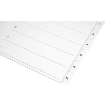 BIELLA Répertoire carton Smartind. A4 46941001U blanc 1-10