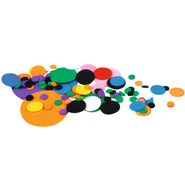 URSUS Moosgummi Kreise 2mm 8370099 assortiert 200 Stück