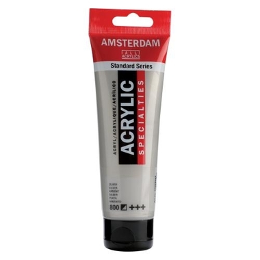AMSTERDAM Acrylfarbe 120ml 17098002 silber 800