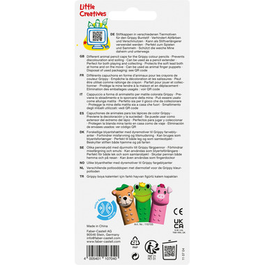 FABER-CASTELL Cappuccio per matita Grippy 110704 Set Hello 3 pezzi