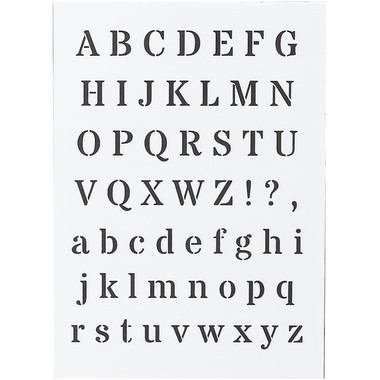 I AM CREATIVE Schablone Alphabet A5 2000.56