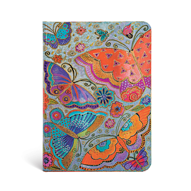 PAPERBLANKS Carnet ligné Midi PB2237-4 Papillons 80 feui.