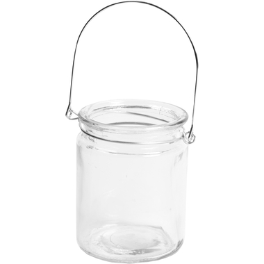 I AM CREATIVE Teelichtglas 5100.27 mit Bügel Durchmesser 8x10cm