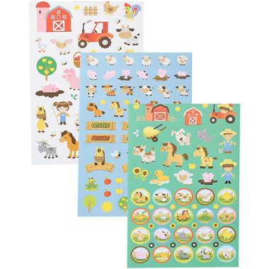 I AM CREATIVE Stickerbook 4087.498 Farm, 6 Blatt
