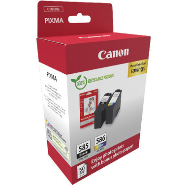 CANON Photo Value Pack CMYBK PGCL585/6 PIXMA TS7650i GP-501 50Bl.