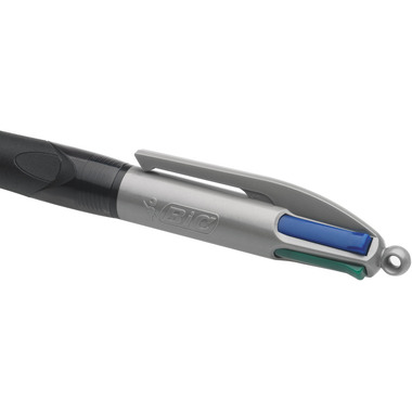 BIC Penna a sfera 4 Colours 0.4mm 8922931 con clip, GRIP PRO