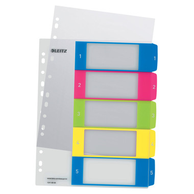 LEITZ Register PP WOW A4+ 12410000 multicolor 1-5