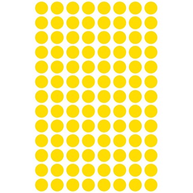 AVERY ZWECKFORM Marqueurs 8mm 3013 jaune 416 pcs.