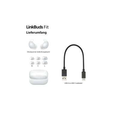 Sony Wireless In-Ear-Kopfhörer LinkBuds Fit Weiss