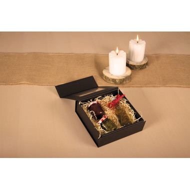 ELCO Geschenkbox m. grossem Fenster 82111.11 schwarz, 15x15x5cm 5 Stk.