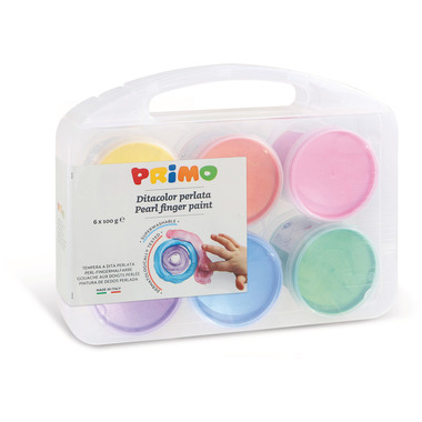 PRIMO colori a dita 6x100g 229TPD100SP perl