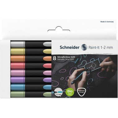SCHNEIDER Penne in fibra Paint-it 1-2mm ML02011502 8er Etui
