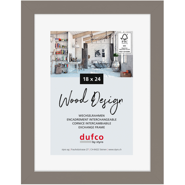 DUFCO Holz-Bilderrahmen 18x24cm 1610.80662 Toronto grau