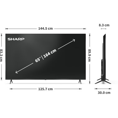 Sharp TV 65HP5465E 65", 3840 x 2160 (Ultra HD 4K), QLED