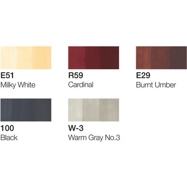 COPIC Marker Ciao 22075562 5+1 Set Manga 5