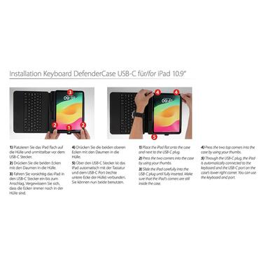 Tastiera LMP DefenderCase USB-C iPad 11"/10.9" CH 10-Pack
