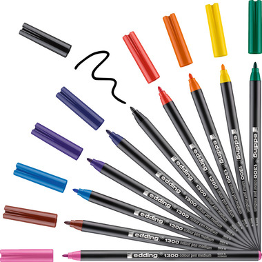 EDDING Penna fibra 1300 2mm 1300-E10 10 pz., astuccio