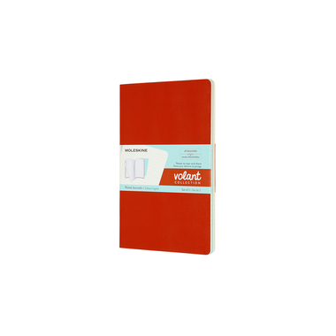 MOLESKINE Notizheft 2x 21x13cm 620527 liniert, korall/marine, 96 S.