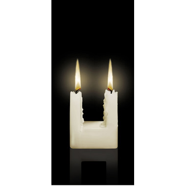 ALUSI Candele Quadra una 11cm AC0089 ca. 4h