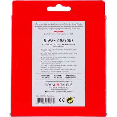 BRUYNZEEL Crayons de Cire Kids 60131008 8 couleurs