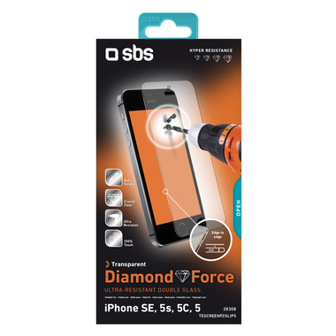 Protection écran Ultra Glass pour iPhone 5, 5s, SE