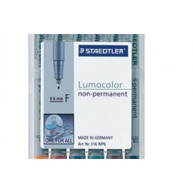 STAEDTLER Lumocolor non-perm. F 316-WP6 6 colori ass.