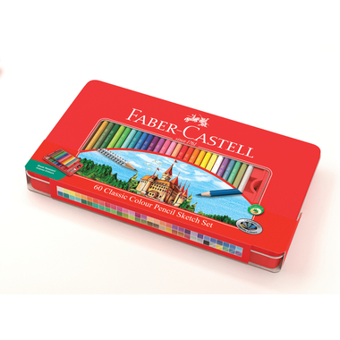 FABER-CASTELL Crayon de couleur Classic 115894 60 pcs., multicolor