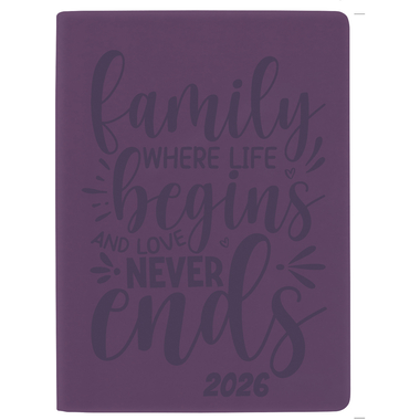 BIELLA Taschenagenda Memento 2026 825715420026U 1W/2S violett ML 10.1x14.2cm