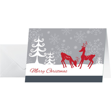 SIGEL Cartes Noël DS256 Red Deer 25 pcs.