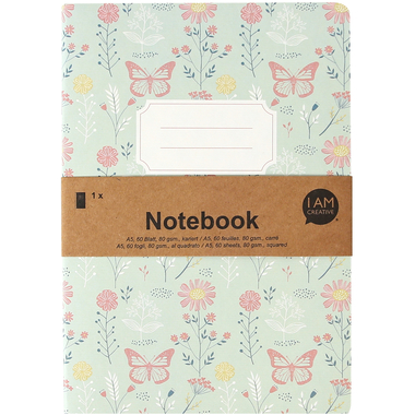 I AM CREATIVE Notizbuch A5 4005.18 grün 60 Seiten