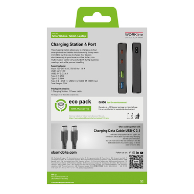 Power Delivery GaN-Ladestation mit mehreren Ports | SBS