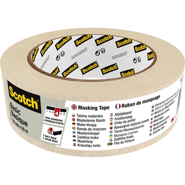 SCOTCH Tape Basic 36mmx50m BASIC3650 beige
