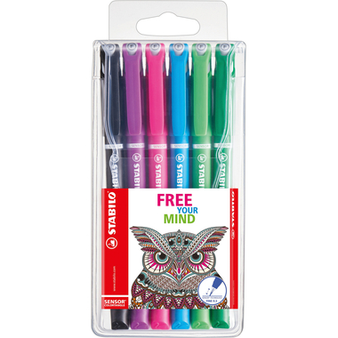 STABILO Fineliner Sensor 189 0.3mm 189/6-01 6 colori