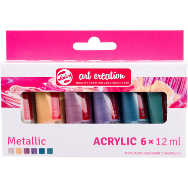 TALENS Peinture acrylique 6x12ml 9021861M Metallic