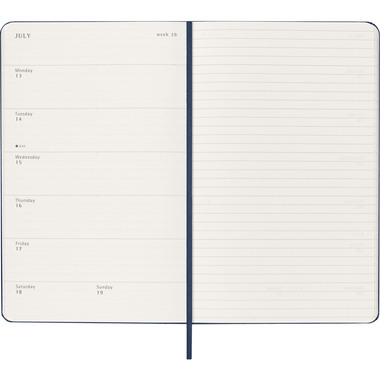 MOLESKINE Agenda Classic Large 2026 DHB2012WN3Y26 1S/1P saphir HC 13x21cm