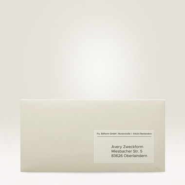 AVERY ZWECKFORM Adress-Etik. Laser 38x21,2mm L7551-25 transparent 1625 St./25 Blatt