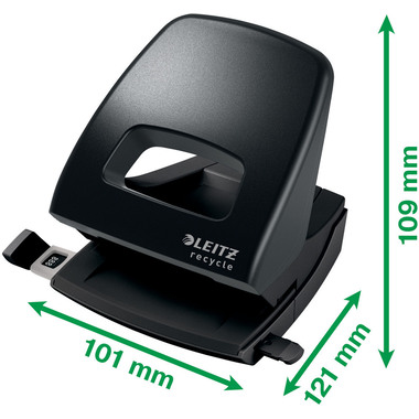LEITZ Perforateur NeXXt Recycle 5003-00-95 noir, CO2 neutre 30 feuilles